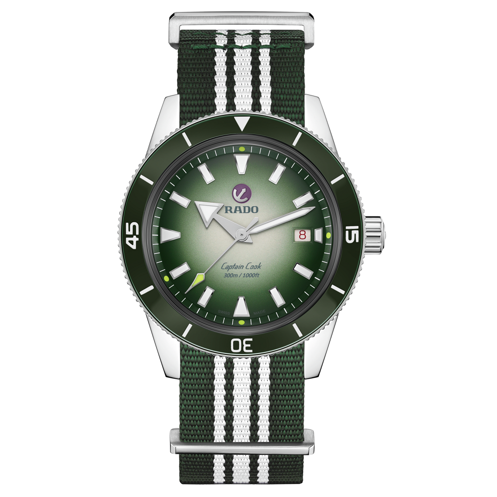 Rado captain cook online green price